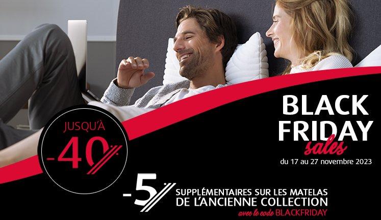 black friday promotion matelas tempur
